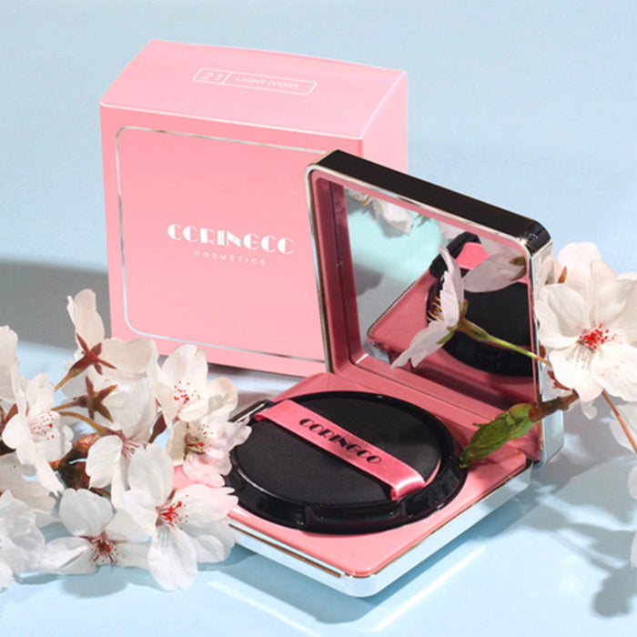 CORINGCO CHERRYBLOSSOM WATER BB CUSHION 15g + 15g(Refill) SPF50/PA+++ (2 Colors) - LUUELA
