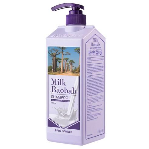 BIOKLASSE MILK BAOBAB HAIR SHAMPOO (Baby Powder) 1000ml - LUUELA