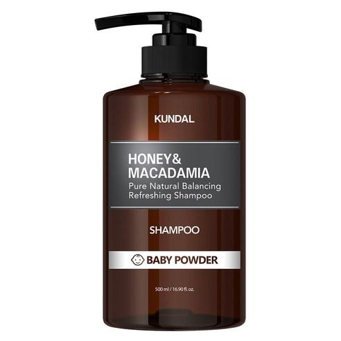 KUNDAL HONEY & MACADAMIA Natural Shampoo (Baby Powder) 500ml - LUUELA