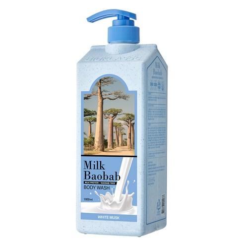 BIOKLASSE MILK BAOBAB Body Wash White Musk 1000ml - LUUELA