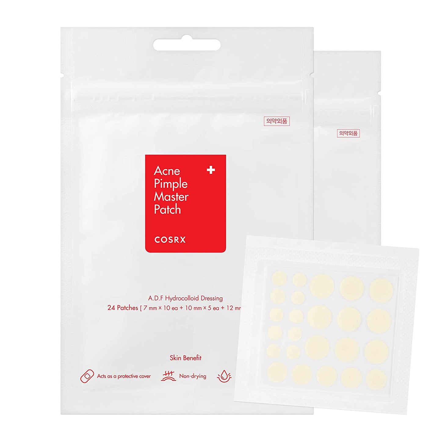 COSRX Acne Pimple Master Patch 24 Patches (3 Sizes) - LUUELA