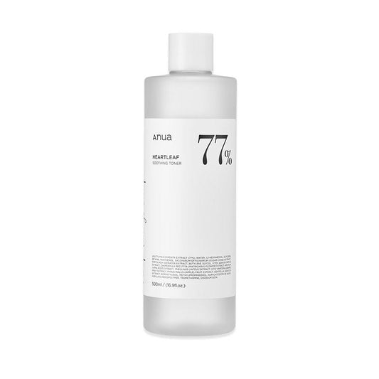 Anua HEARTLEAF 77% SOOTHING TONER 500ml - LUUELA