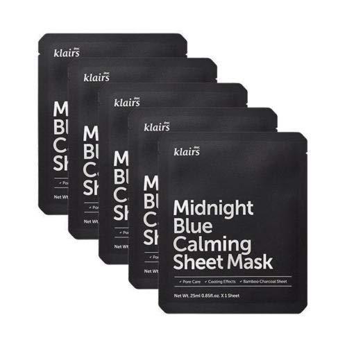 KLAIRS Midnight Blue Calming Sheet Mask 25mL x 5ea - LUUELA