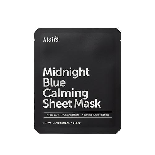 KLAIRS Midnight Blue Calming Sheet Mask 25mL x 5ea - LUUELA