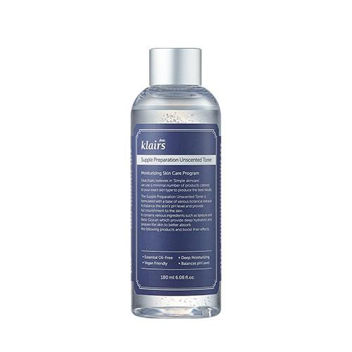KLAIRS Supple Preparation Unscented Toner 180ml - LUUELA