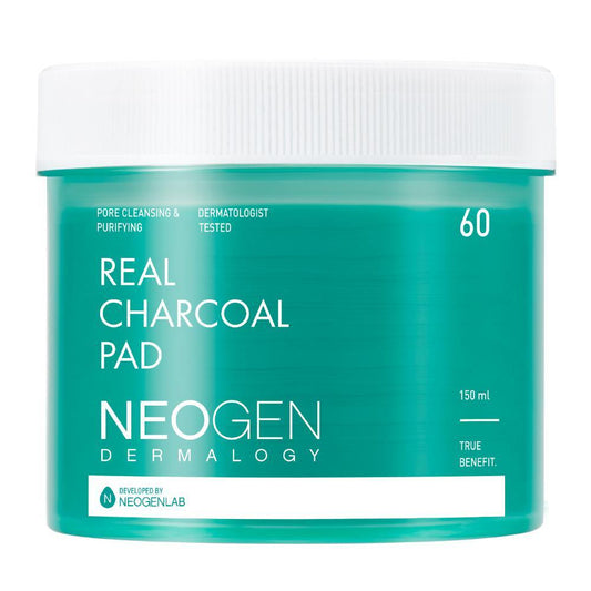 NEOGEN Dermalogy Real Charcoal Pad 60 Sheets - LUUELA