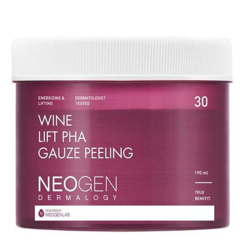 NEOGEN Dermalogy Wine Lift PHA Gauze Peeling 30 Sheets - LUUELA