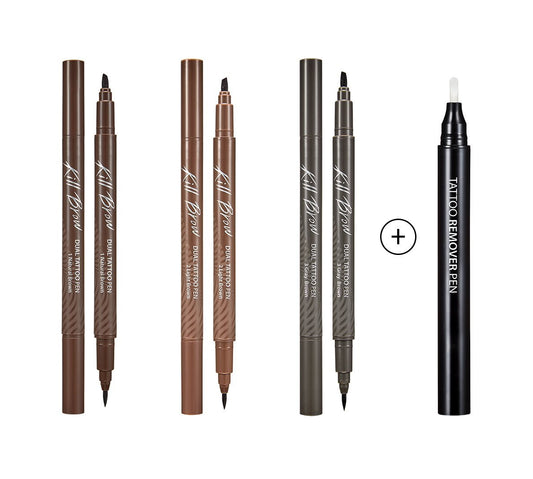 CLIO Kill Brow Dual Tattoo Pen & Remover Pen Set (3 Colors) - LUUELA