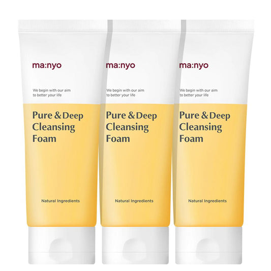 MANYO FACTORY Pure & Deep Cleansing Foam 100ml X 3ea - LUUELA