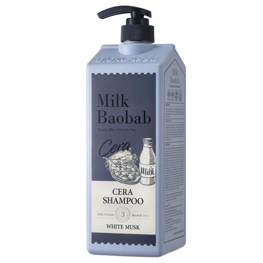 BIOKLASSE MILK BAOBAB HAIR Cera Shampoo 1200ml #White Musk - LUUELA