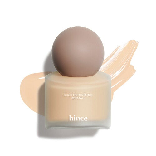 hince Second Skin Foundation 40ml (5 colors) - LUUELA