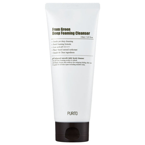 PURITO From Green Deep Foaming Cleanser 150ml - LUUELA