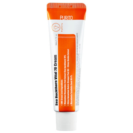 PURITO Sea Buckthorn Vital 70 Cream 50ml - LUUELA