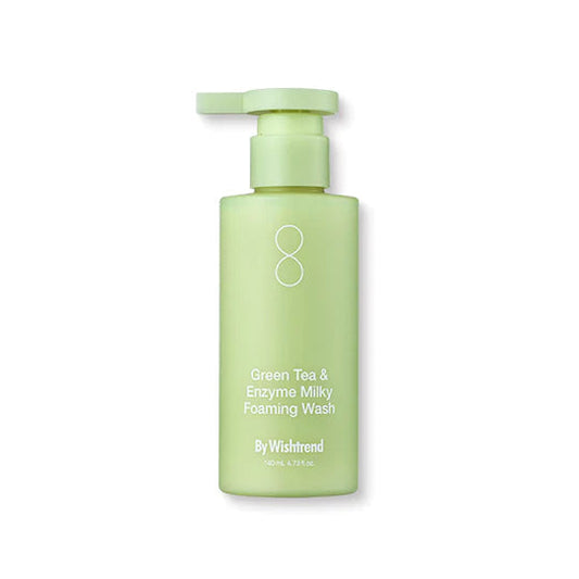 By Wishtrend Green Tea & Enzyme Milky Foaming Wash 140ml - LUUELA