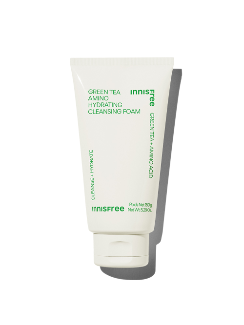 innisfree Green Tea Amino Hydrating Cleansing Foam 150g - LUUELA