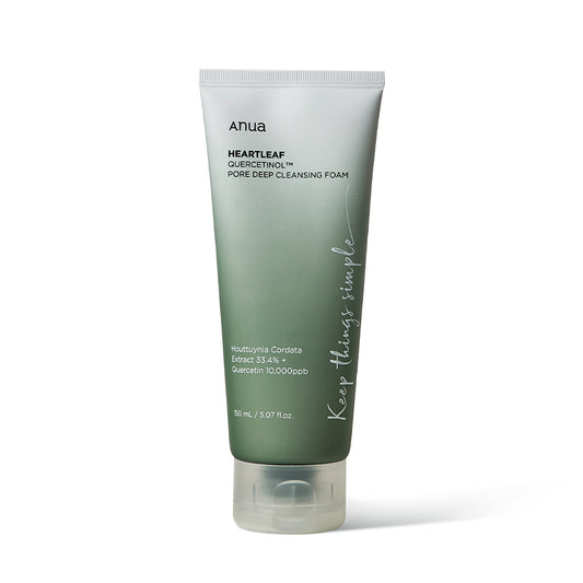 Anua HEARTLEAF QUERCETINOL PORE DEEP CLEANSING FOAM 150ml - LUUELA