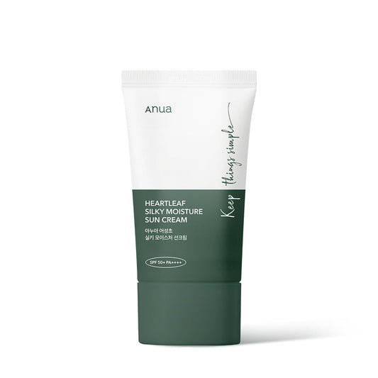 Anua HEARTLEAF SILKY MOISTURE SUNSCREEN 50ml - LUUELA