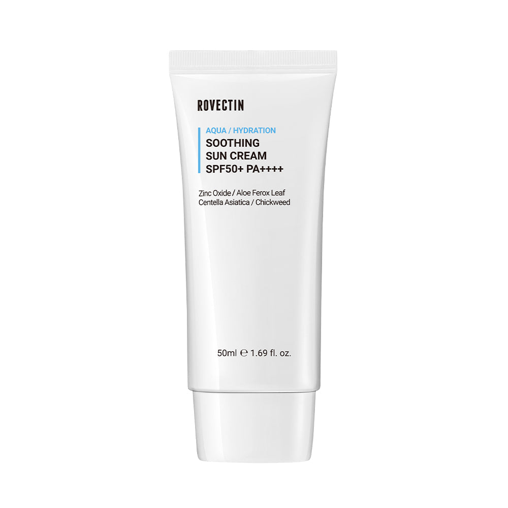 ROVECTIN AQUA SOOTHING SUN CREAM SPF50+ PA++++ 50ml - LUUELA