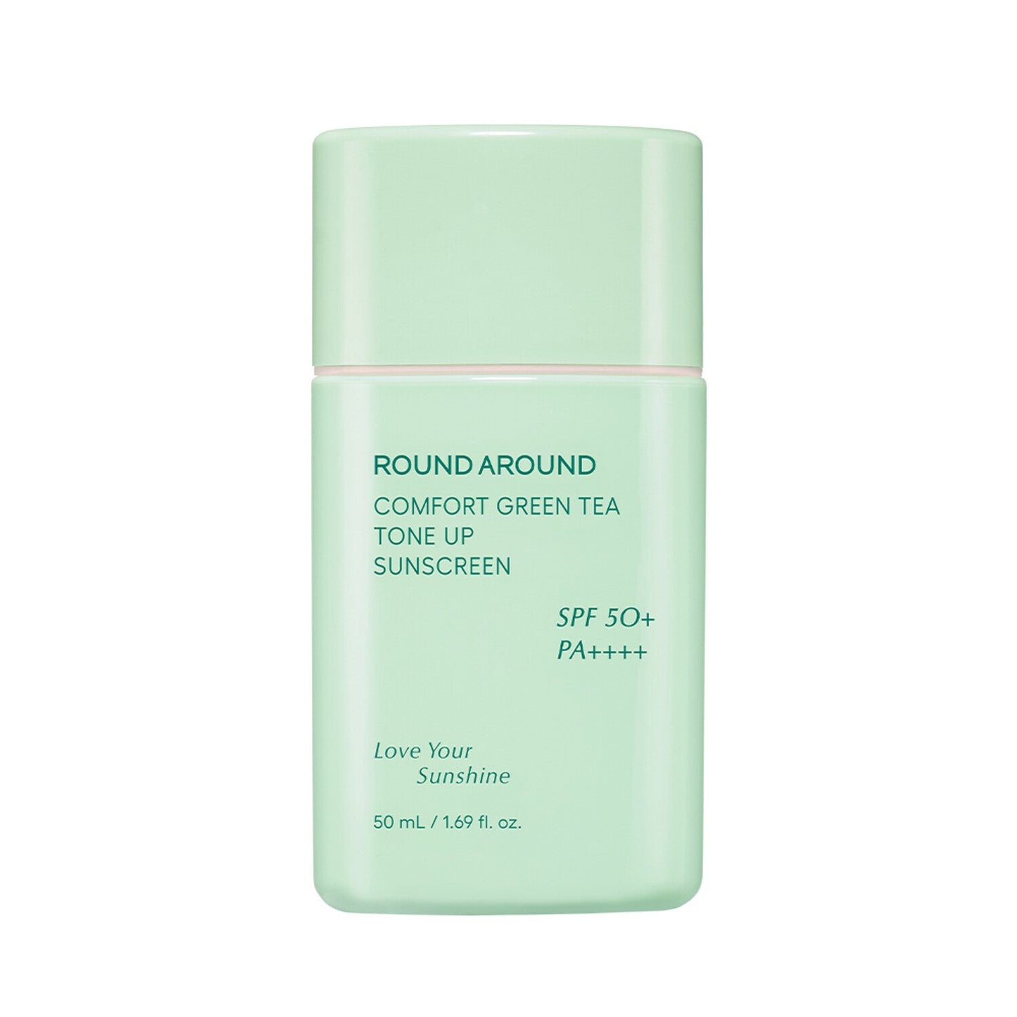 ROUND AROUND Comfort Green Tea Tone Up Sunscreen SFP50+ PA++++ 50ml - LUUELA