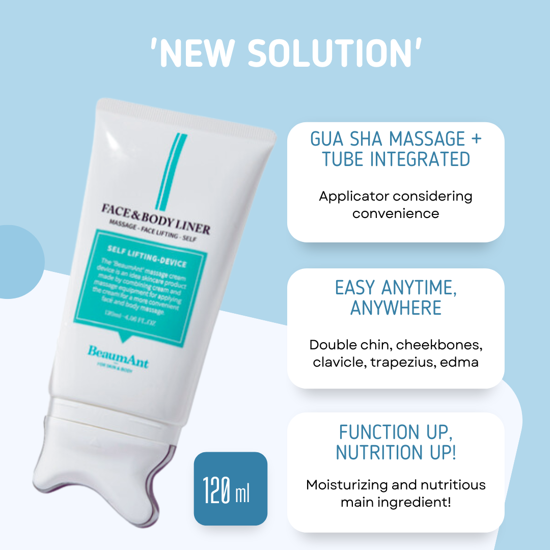 BeaumAnt Face & Body Liner Gua Sha Massage Cream 120ml - LUUELA