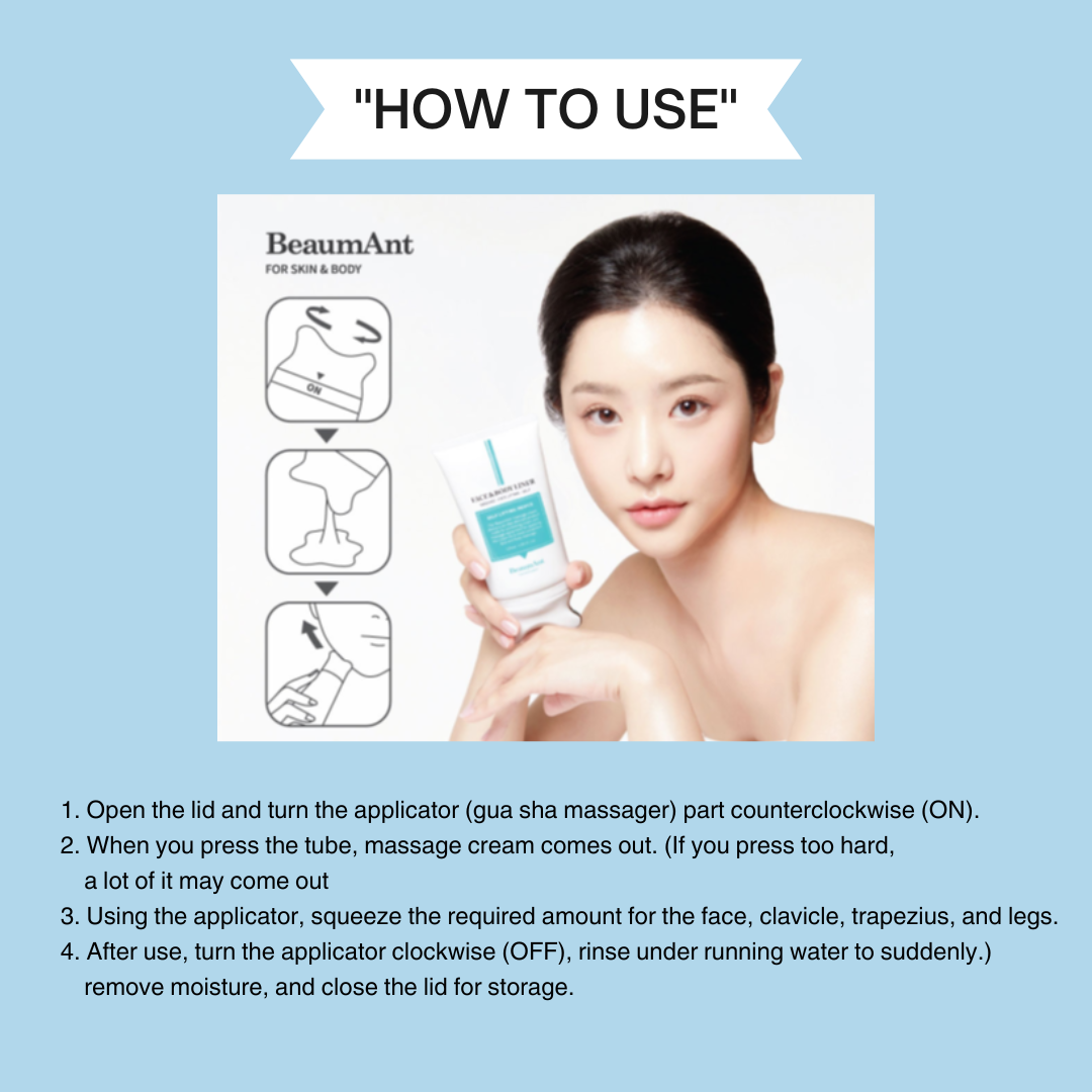 BeaumAnt Face & Body Liner Gua Sha Massage Cream 120ml - LUUELA