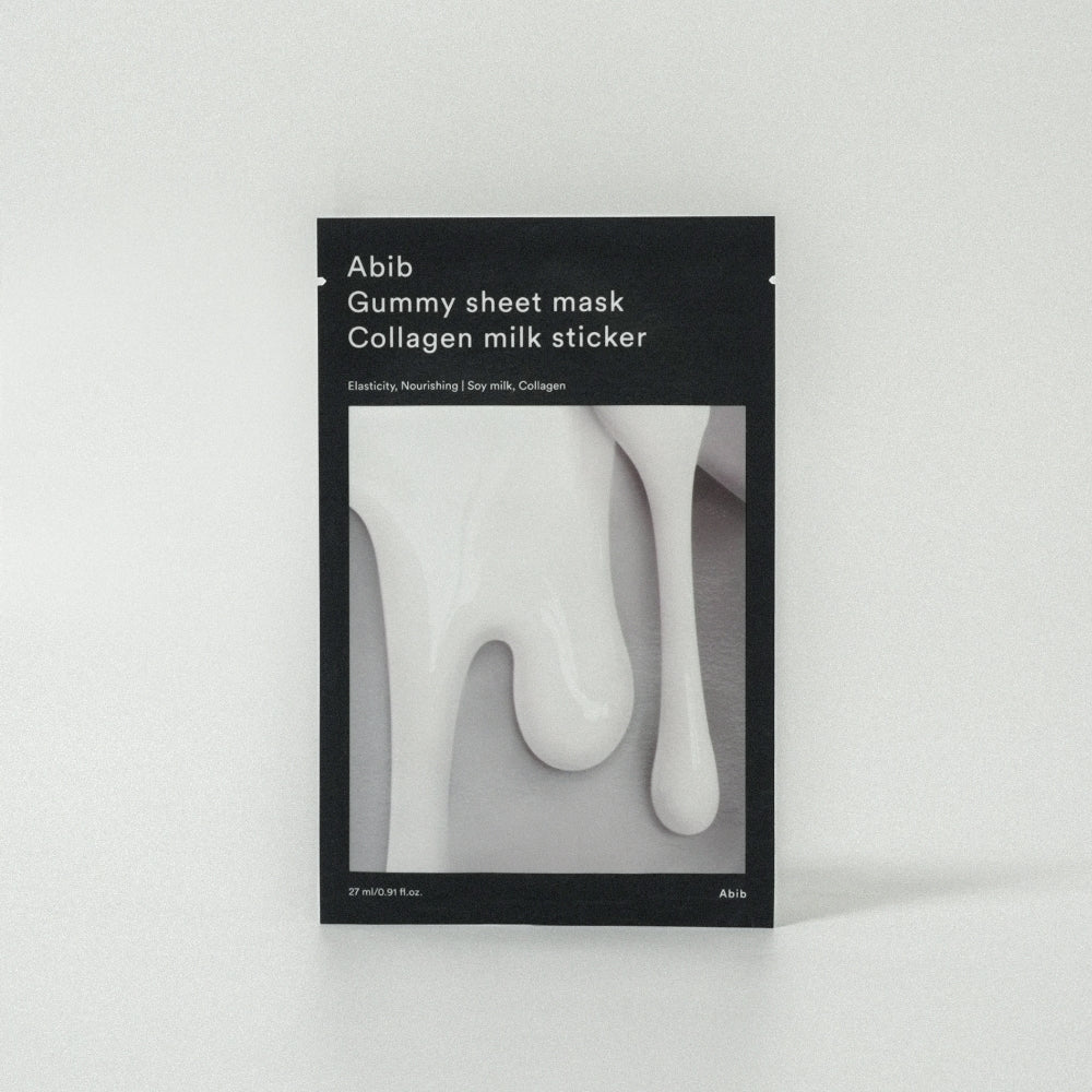 ABIB Gummy sheet mask Collagen milk sticker 27ml - LUUELA
