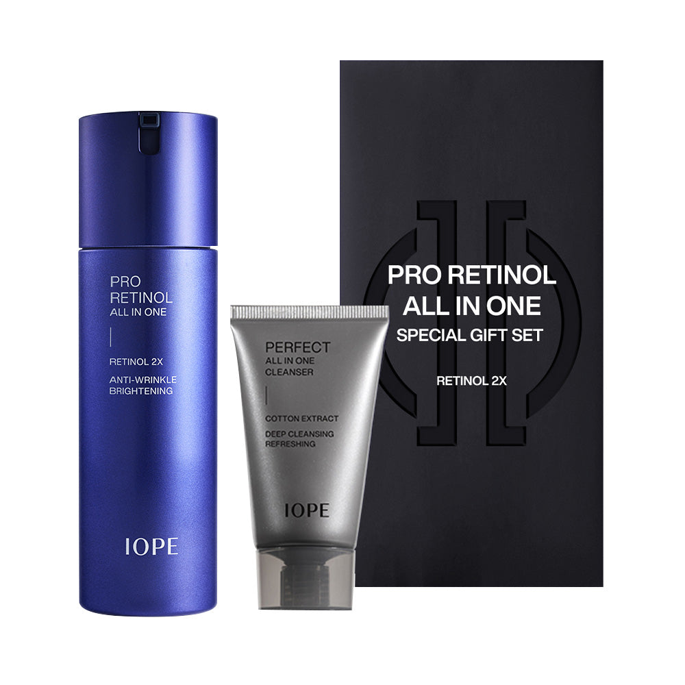 IOPE Men Pro Retinol All In One 120ml+Cleansing Foam - LUUELA