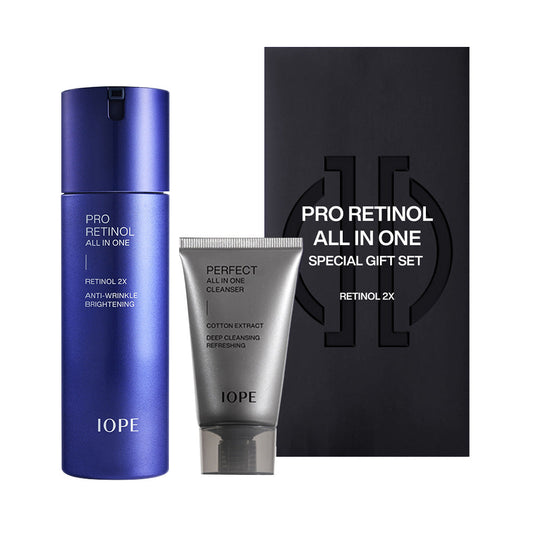 IOPE Men Pro Retinol All In One 120ml+Cleansing Foam - LUUELA