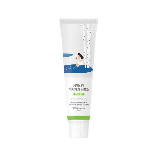 Round Lab Birch Moisturizing Mild-Up Sunscreen 50ml (SPF 50+ PA++++) - LUUELA