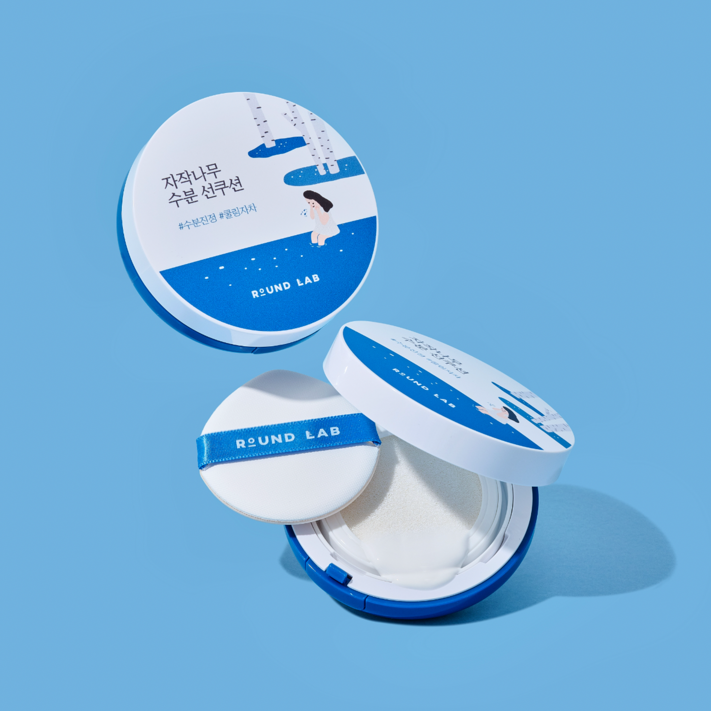Round Lab Birch Moisturizing Sun Cushion 15g (SPF 50+ PA++++) - LUUELA