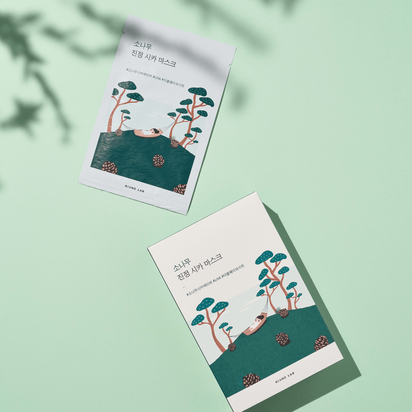 Round Lab Pine Calming Cica Sheet Mask 10pcs - LUUELA