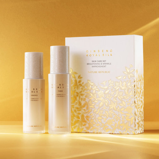 NATURE REPUBLIC Ginseng Gold Silk Toner & Emulsion Set - LUUELA