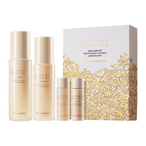 NATURE REPUBLIC Ginseng Gold Silk Toner & Emulsion Set - LUUELA