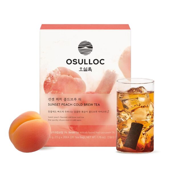 OSULLOC Sunset Peach Cold Brew Tea (20ea) - LUUELA