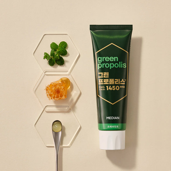 MEDIAN Green-Propolis Toothpaste Fresh Mint 100g*3 - LUUELA