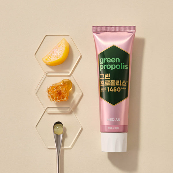 MEDIAN Green-Propolis Toothpaste Fresh Peach 100g*3 - LUUELA