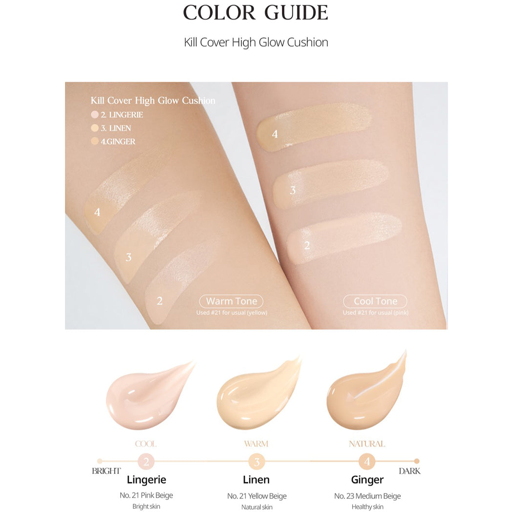 CLIO Kill Cover High Glow Cushion Set (+Refill) - LUUELA