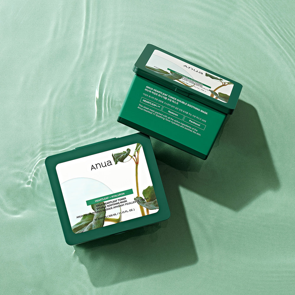 Anua Heartleaf Toner Double Soothing Mask 30 Sheets(330ml) - LUUELA