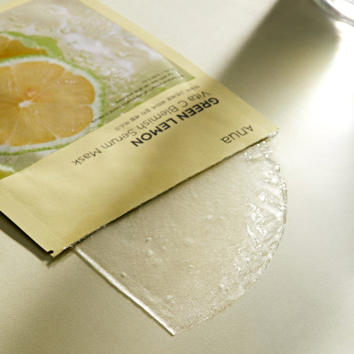 ANUE Green Lemon Vita C Blemish Serum Mask 25ml X 10ea - LUUELA