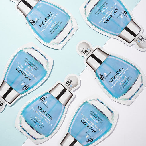 MIGUHARA 2 Step Aqua Balance Mask Pack (1.7ml + 25ml) x 1 sheet - LUUELA