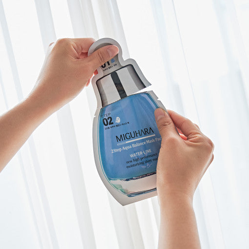 MIGUHARA 2 Step Aqua Balance Mask Pack (1.7ml + 25ml) x 1 sheet - LUUELA