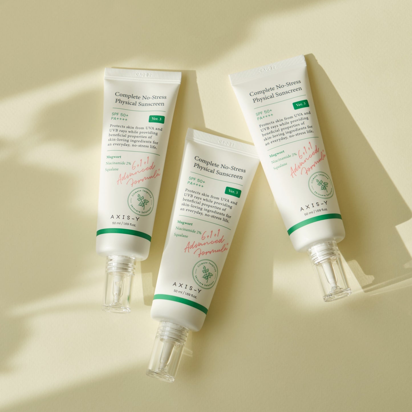 AXIS-Y Complete No-Stress Physical Sunscreen V.3 50ml - LUUELA