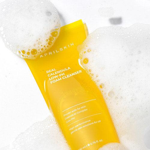 APRILSKIN Calendula Low pH Foam Cleanser 200ml - LUUELA