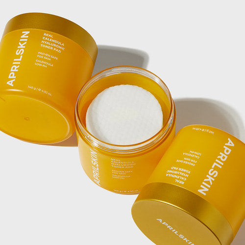 APRILSKIN Calendula PHA Hyaluronic Toner Pads 140g - LUUELA