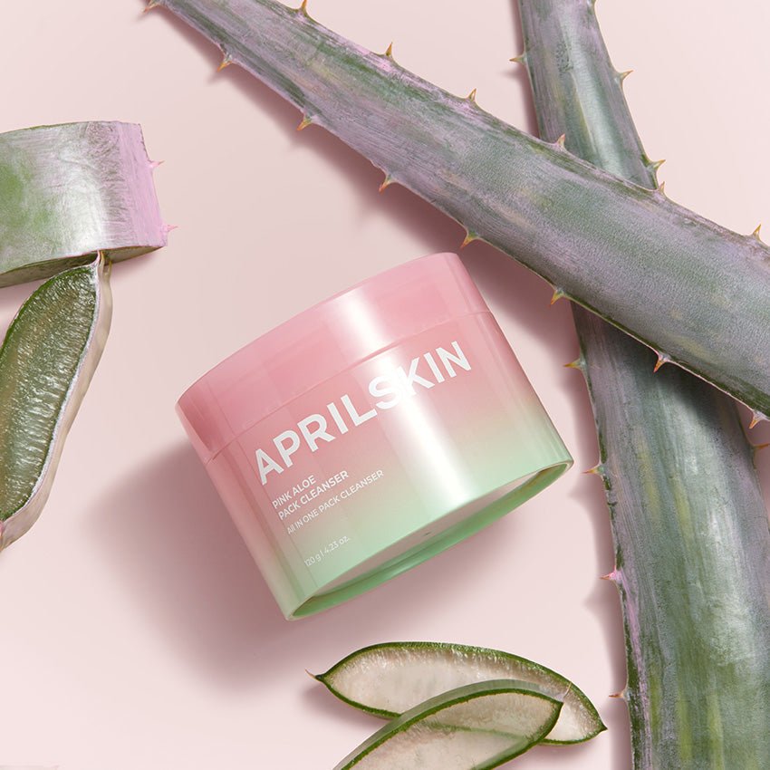 APRILSKIN-Pink Aloe Face Mask-to-Foam Soothing Cleanser-120g - LUUELA