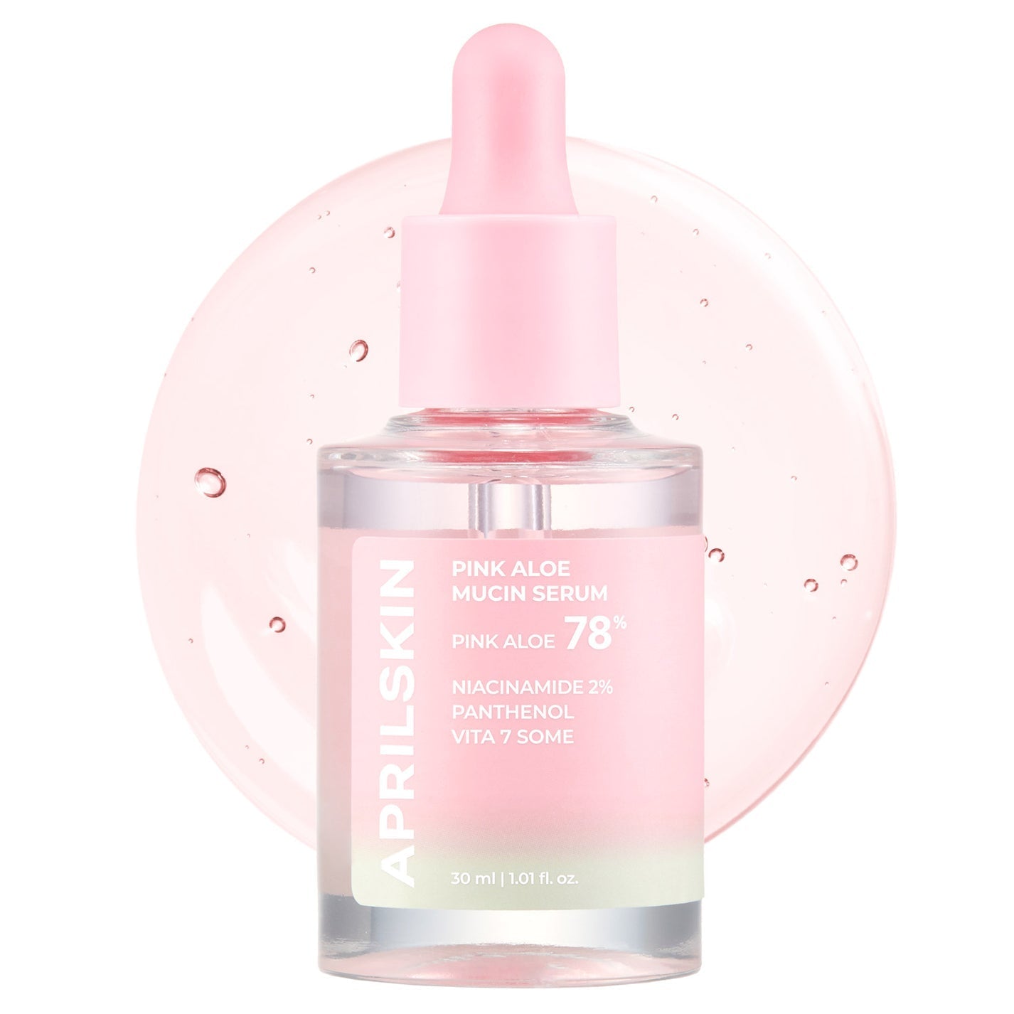 APRILSKIN Pink Aloe Mucin Serum 30ml - LUUELA