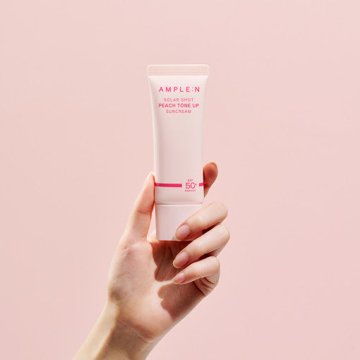 AMPLE:N Solar Shot Peach Tone Up Suncream 40ml - LUUELA