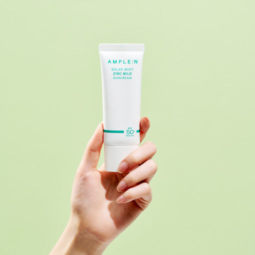 AMPLE:N Solar Shot Zinc Mild Suncream 40ml SPF 50+ PA++++ - LUUELA