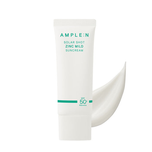 AMPLE:N Solar Shot Zinc Mild Suncream 40ml SPF 50+ PA++++ - LUUELA