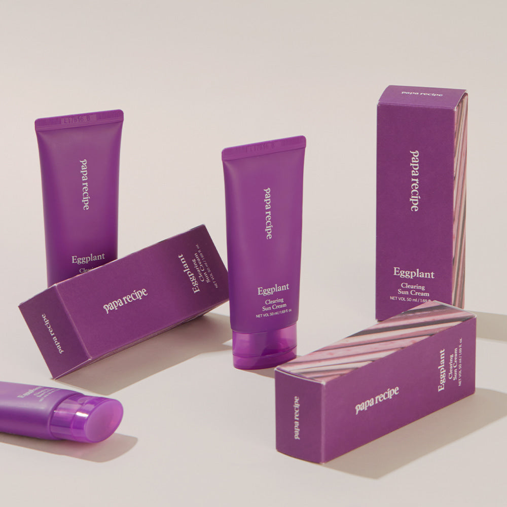 papa recipe Eggplant Clearing Sun Cream 50ml (SPF 50+ PA++++) - LUUELA